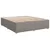 Produktbild 10 för Ramsäng med madrass taupe 200x200 cm tyg