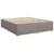 Produktbild 10 för Ramsäng med madrass taupe 200x200 cm tyg