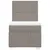 Produktbild 6 för Ramsäng med madrass taupe 80x200 cm tyg
