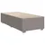 Produktbild 10 för Ramsäng med madrass taupe 80x200 cm tyg