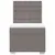 Produktbild 6 för Ramsäng med madrass taupe 80x200 cm tyg