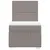 Produktbild 6 för Ramsäng med madrass taupe 90x190 cm tyg