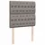 Produktbild 9 för Ramsäng med madrass taupe 90x190 cm tyg