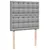 Produktbild 9 för Ramsäng med madrass ljusgrå 90x190 cm tyg