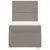 Produktbild 6 för Ramsäng med madrass taupe 90x200 cm tyg