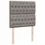 Produktbild 9 för Ramsäng med madrass taupe 90x200 cm tyg