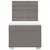Produktbild 6 för Ramsäng med madrass taupe 90x200 cm tyg