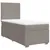 Produktbild 3 för Ramsäng med madrass taupe 100x200 cm tyg