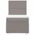 Produktbild 6 för Ramsäng med madrass taupe 100x200 cm tyg