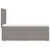 Produktbild 7 för Ramsäng med madrass taupe 100x200 cm tyg