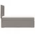 Produktbild 7 för Ramsäng med madrass taupe 100x200 cm tyg