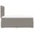 Produktbild 7 för Ramsäng med madrass taupe 120x200 cm tyg