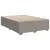 Produktbild 10 för Ramsäng med madrass taupe 140x190 cm tyg