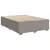Produktbild 10 för Ramsäng med madrass taupe 140x200 cm tyg