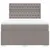 Produktbild 6 för Ramsäng med madrass taupe 140x200 cm tyg