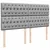 Produktbild 9 för Ramsäng med madrass ljusgrå 180x200 cm tyg