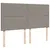 Produktbild 9 för Ramsäng med madrass taupe 200x200 cm tyg