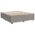 Produktbild 10 för Ramsäng med madrass taupe 200x200 cm tyg