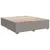 Produktbild 10 för Ramsäng med madrass taupe 200x200 cm tyg
