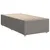 Produktbild 10 för Ramsäng med madrass taupe 90x190 cm tyg