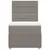 Produktbild 6 för Ramsäng med madrass taupe 90x190 cm tyg
