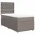 Produktbild 3 för Ramsäng med madrass taupe 90x190 cm tyg