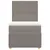 Produktbild 6 för Ramsäng med madrass taupe 90x200 cm tyg