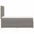 Produktbild 7 för Ramsäng med madrass taupe 90x200 cm tyg