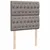 Produktbild 9 för Ramsäng med madrass taupe 90x200 cm tyg