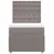 Produktbild 6 för Ramsäng med madrass taupe 90x200 cm tyg