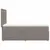 Produktbild 7 för Ramsäng med madrass taupe 90x200 cm tyg