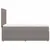 Produktbild 7 för Ramsäng med madrass taupe 100x200 cm tyg