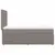 Produktbild 7 för Ramsäng med madrass taupe 100x200 cm tyg