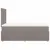 Produktbild 7 för Ramsäng med madrass taupe 120x200 cm tyg