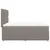 Produktbild 7 för Ramsäng med madrass taupe 140x190 cm tyg