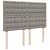 Produktbild 9 för Ramsäng med madrass taupe 140x200 cm tyg