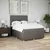 Produktbild 5 för Ramsäng med madrass taupe 160x200 cm tyg