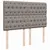 Produktbild 9 för Ramsäng med madrass taupe 160x200 cm tyg