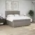 Produktbild 5 för Ramsäng med madrass taupe 180x200 cm tyg