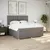 Produktbild 5 för Ramsäng med madrass taupe 200x200 cm tyg