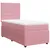 Produktbild 3 för Ramsäng med madrass rosa 80x200 cm sammet