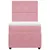 Produktbild 6 för Ramsäng med madrass rosa 80x200 cm sammet