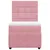 Produktbild 6 för Ramsäng med madrass rosa 80x200 cm sammet