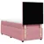 Produktbild 8 för Ramsäng med madrass rosa 80x200 cm sammet