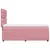 Produktbild 7 för Ramsäng med madrass rosa 80x200 cm sammet