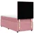 Produktbild 8 för Ramsäng med madrass rosa 90x190 cm sammet