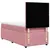 Produktbild 8 för Ramsäng med madrass rosa 90x190 cm sammet