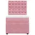 Produktbild 6 för Ramsäng med madrass rosa 90x190 cm sammet