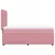 Produktbild 7 för Ramsäng med madrass rosa 90x190 cm sammet