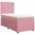 Produktbild 3 för Ramsäng med madrass rosa 90x200 cm sammet